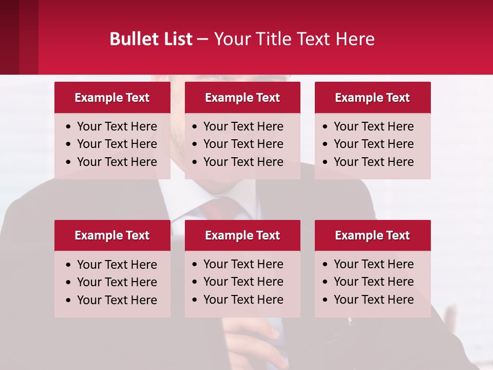 Manager With Laptop PowerPoint Template
