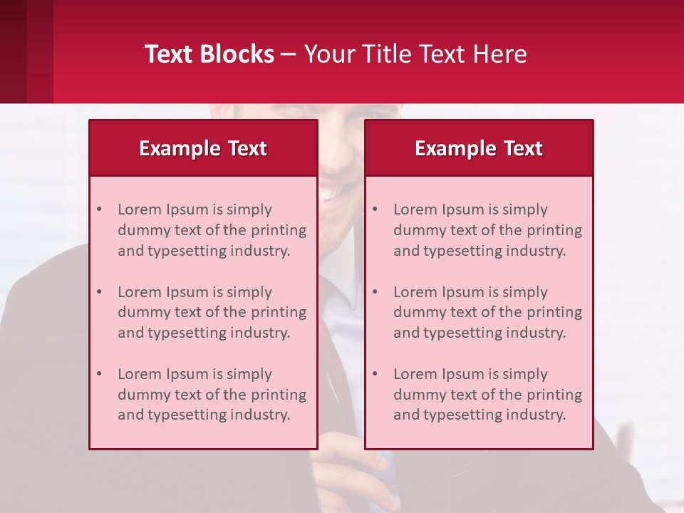 Manager With Laptop PowerPoint Template