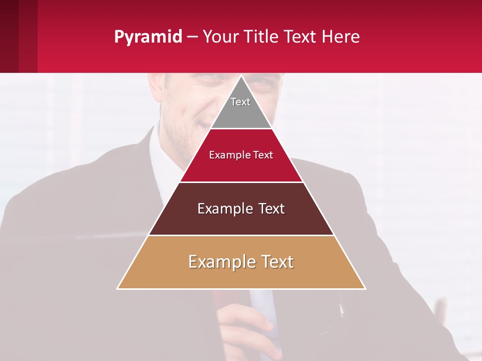 Manager With Laptop PowerPoint Template