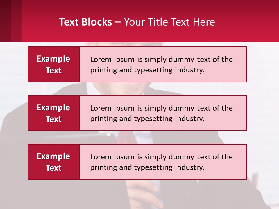 Manager With Laptop PowerPoint Template