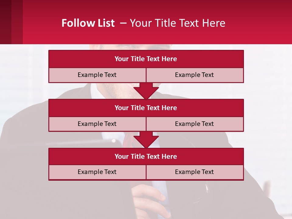 Manager With Laptop PowerPoint Template