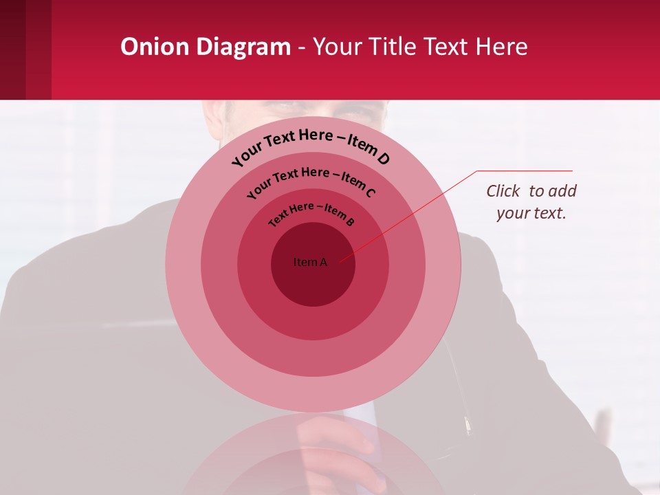 Manager With Laptop PowerPoint Template