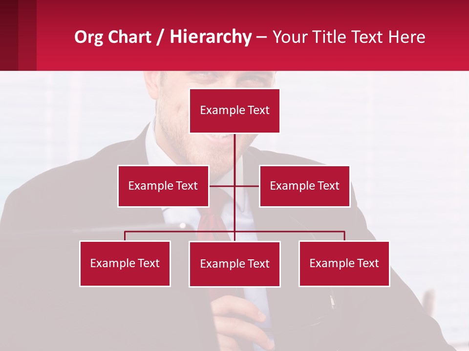 Manager With Laptop PowerPoint Template