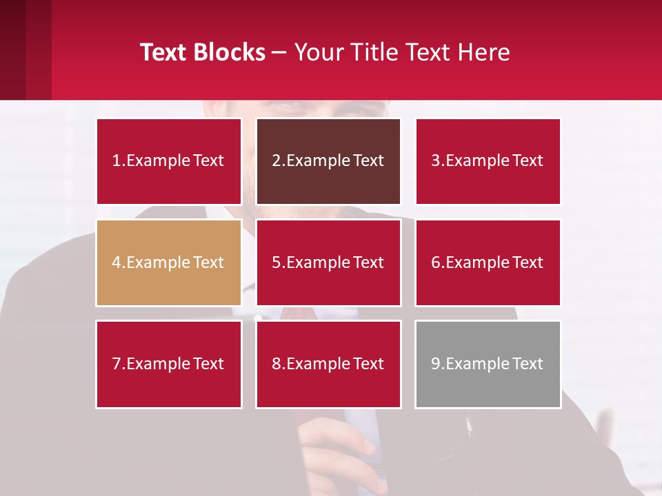 Manager With Laptop PowerPoint Template