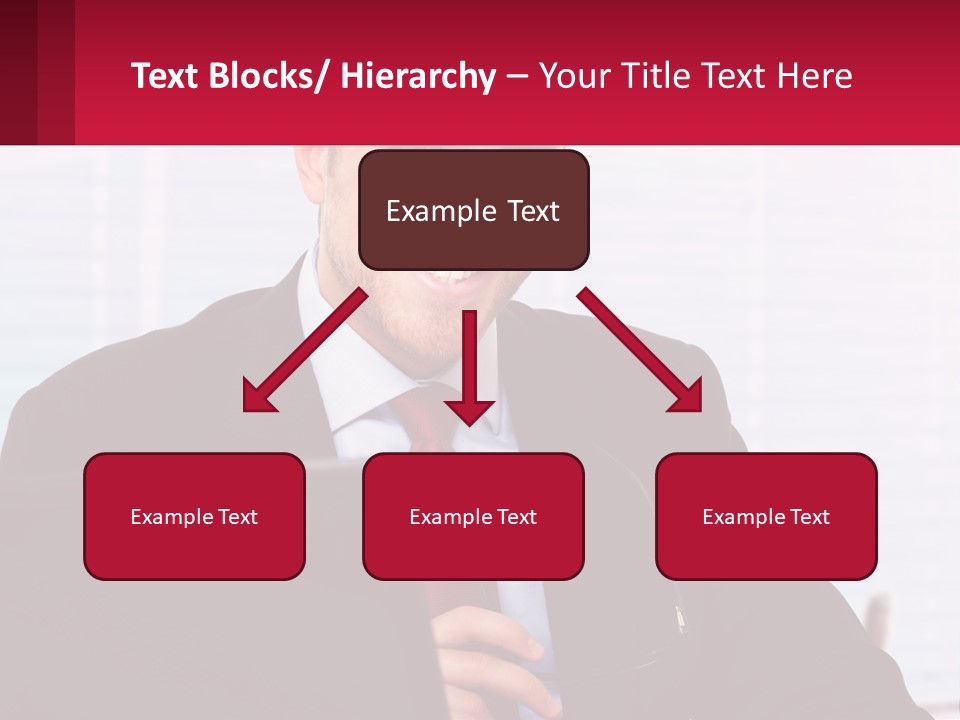 Manager With Laptop PowerPoint Template