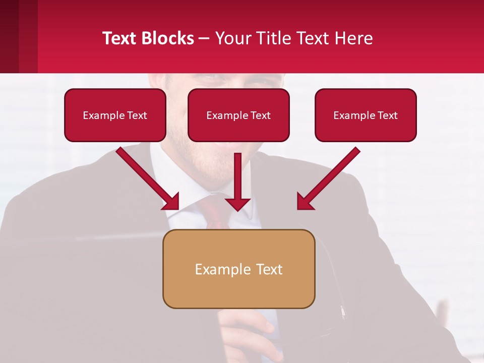 Manager With Laptop PowerPoint Template