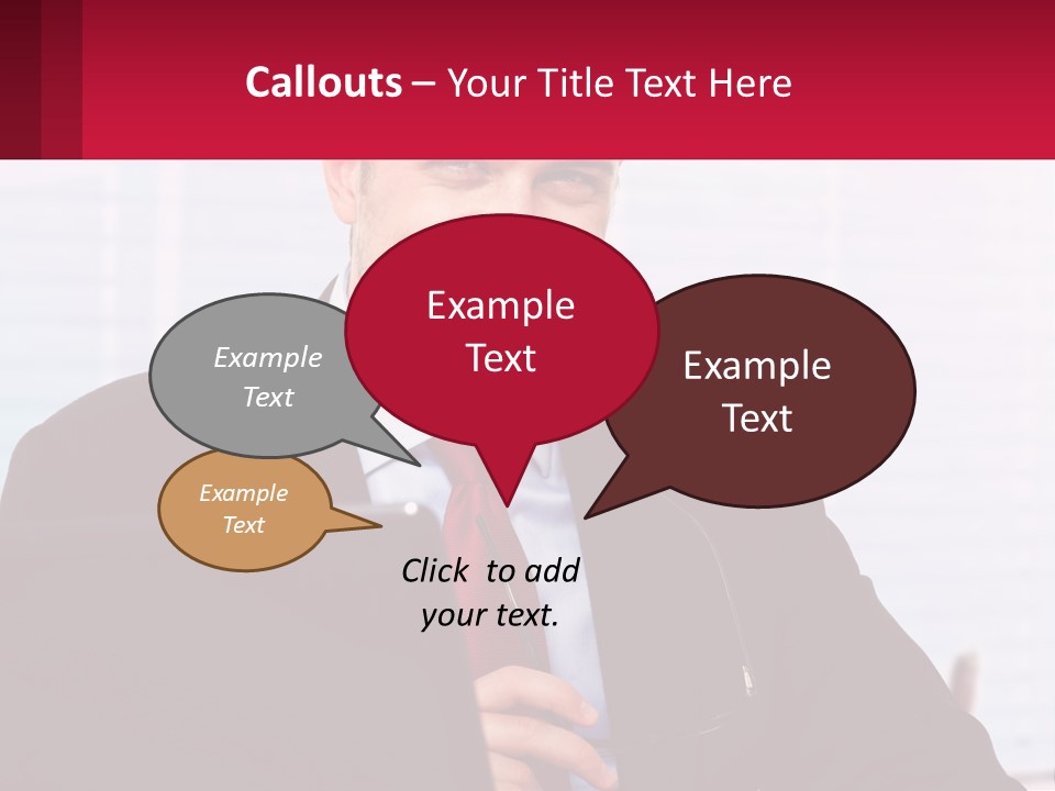 Manager With Laptop PowerPoint Template