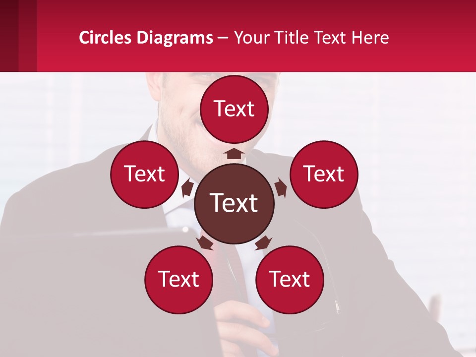 Manager With Laptop PowerPoint Template