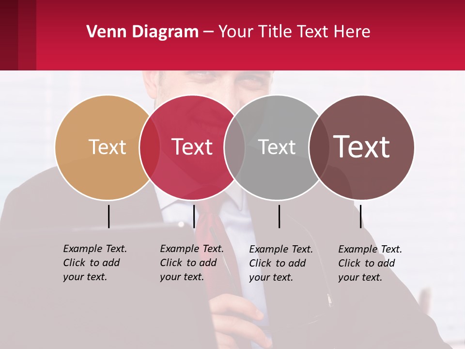 Manager With Laptop PowerPoint Template