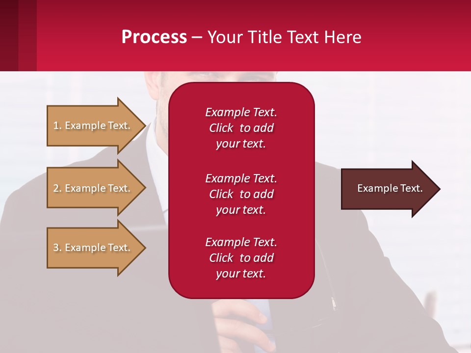 Manager With Laptop PowerPoint Template