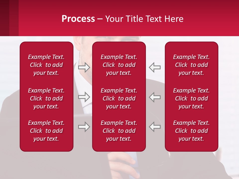 Manager With Laptop PowerPoint Template