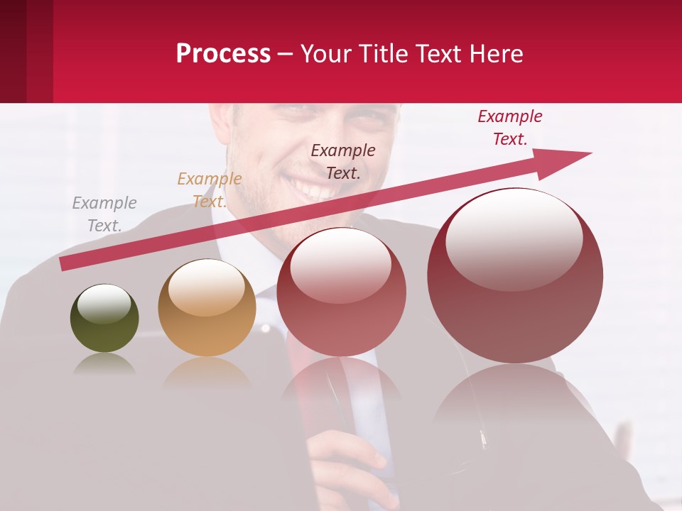 Manager With Laptop PowerPoint Template