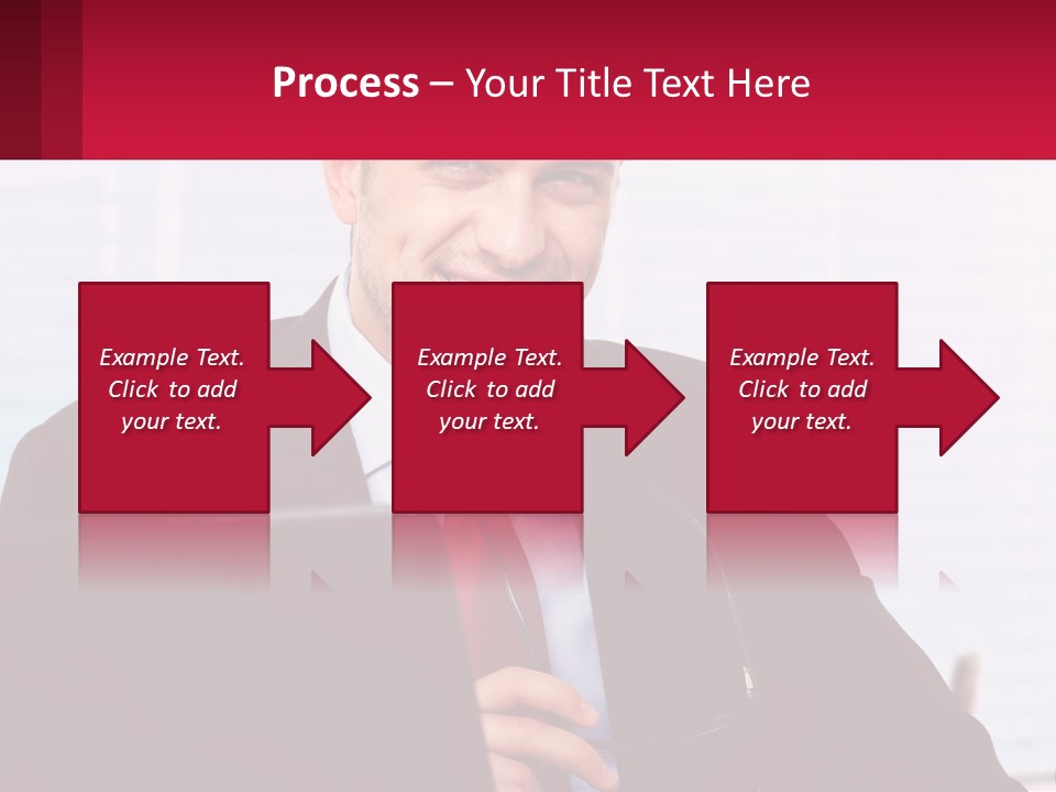 Manager With Laptop PowerPoint Template
