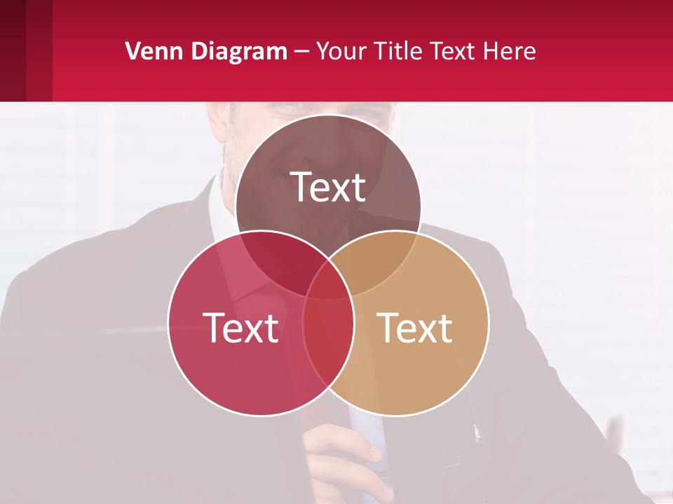 Manager With Laptop PowerPoint Template