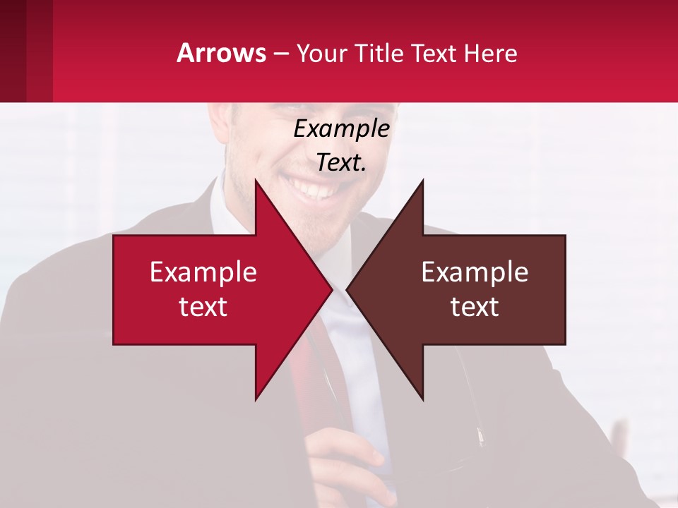 Manager With Laptop PowerPoint Template