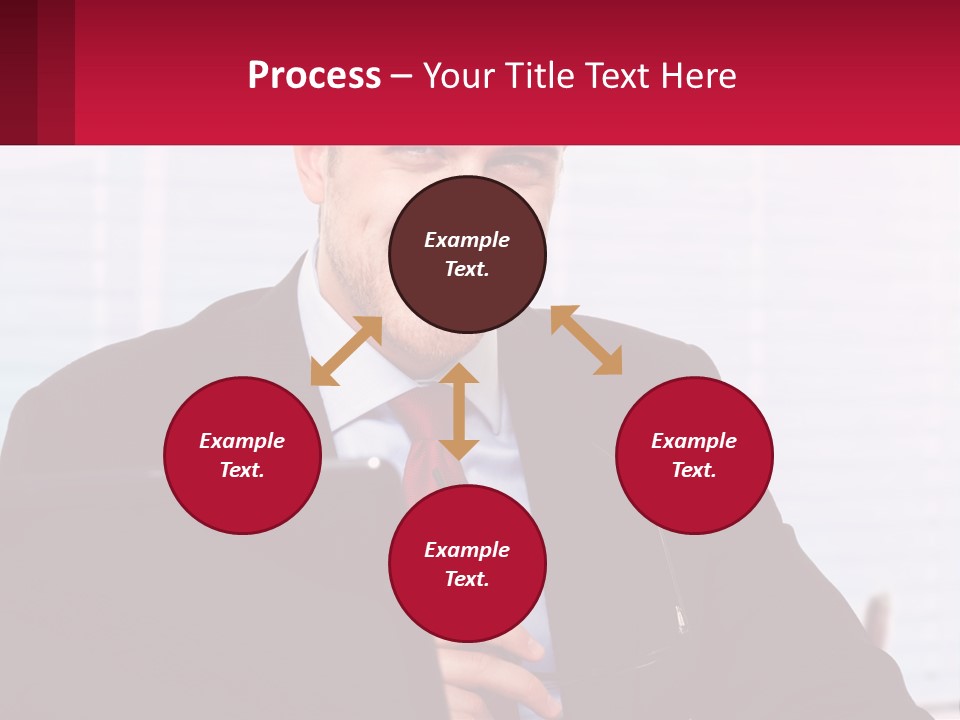 Manager With Laptop PowerPoint Template