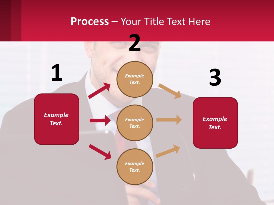 Manager With Laptop PowerPoint Template
