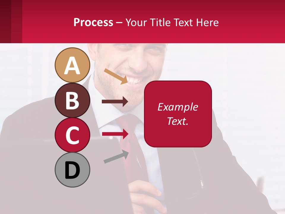 Manager With Laptop PowerPoint Template