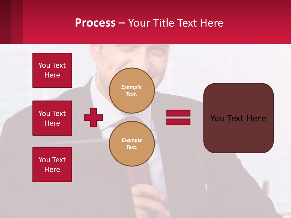 Manager With Laptop PowerPoint Template