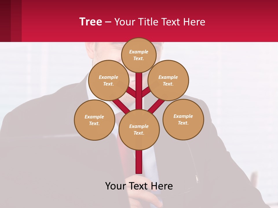 Manager With Laptop PowerPoint Template