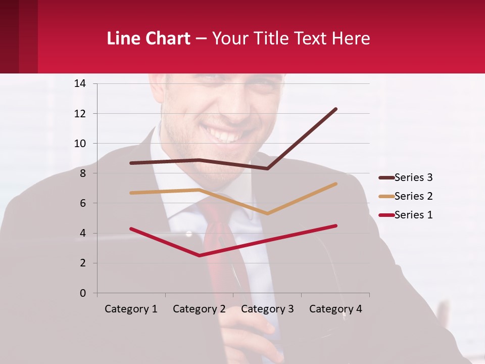 Manager With Laptop PowerPoint Template