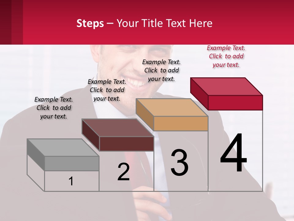 Manager With Laptop PowerPoint Template