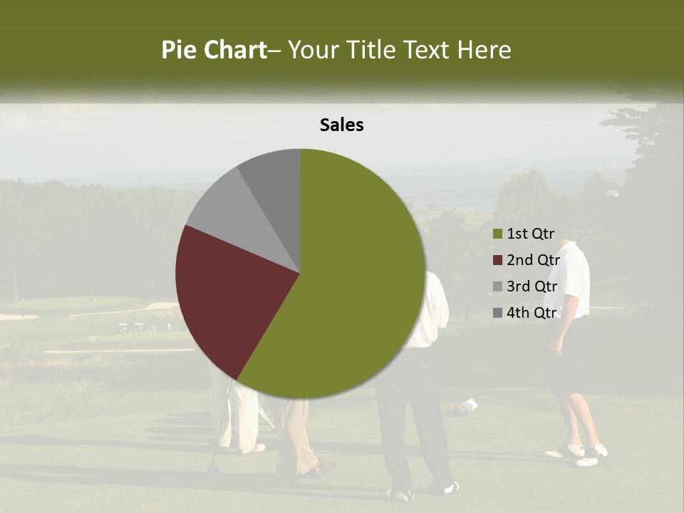 Men Play Golf PowerPoint Template