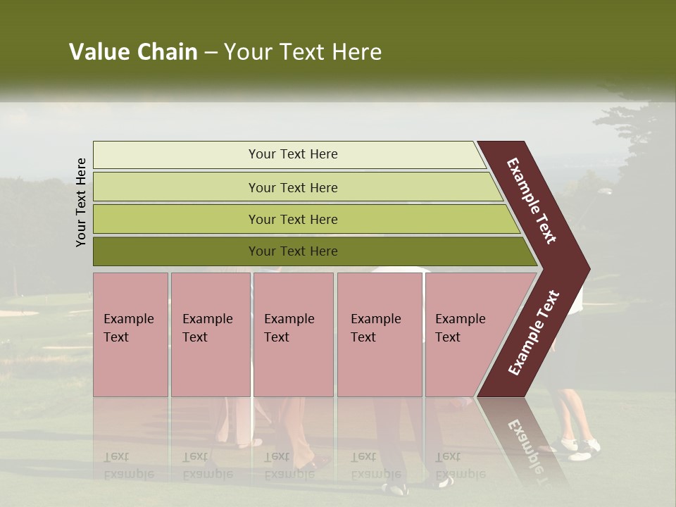Men Play Golf PowerPoint Template
