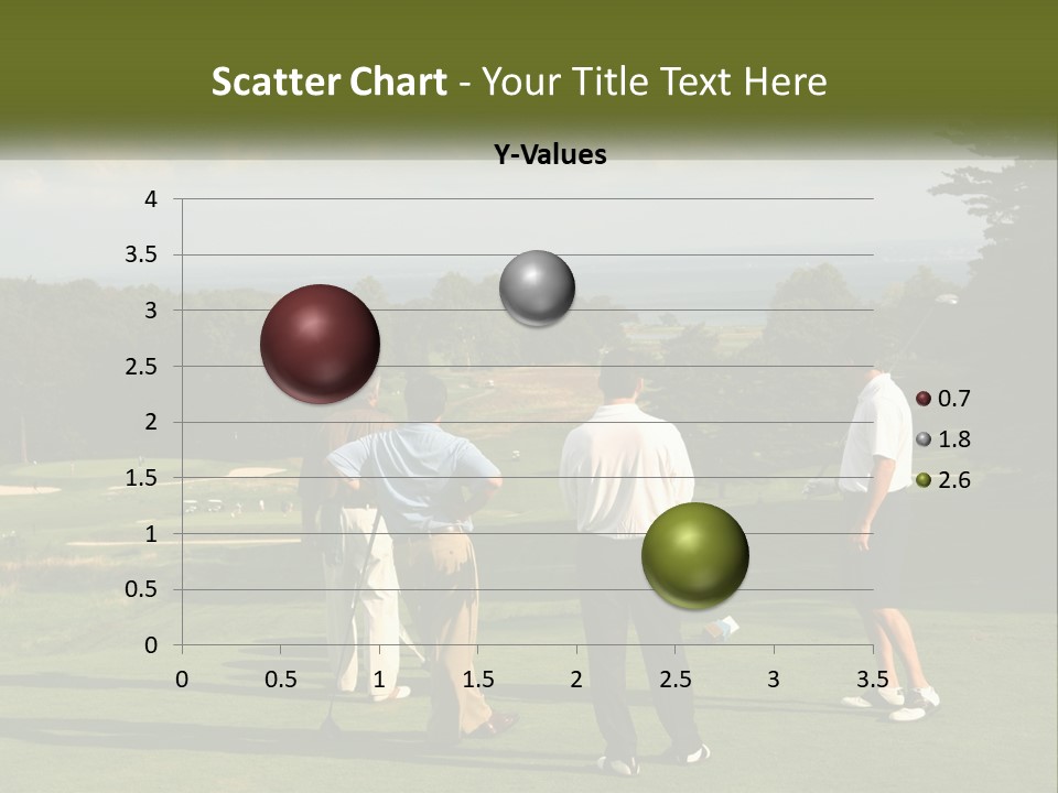 Men Play Golf PowerPoint Template