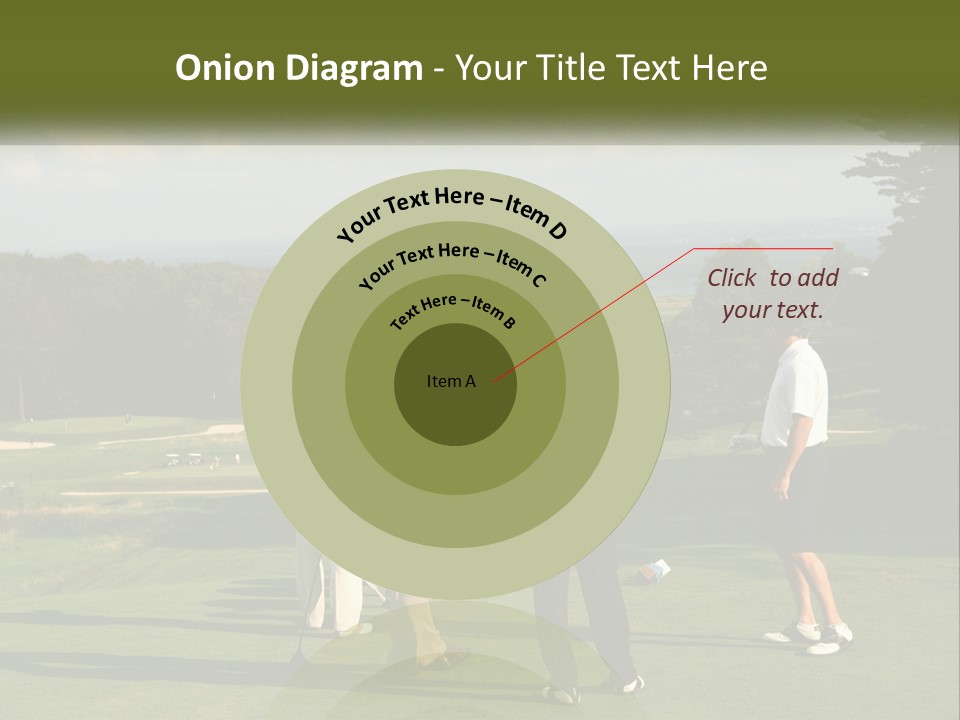 Men Play Golf PowerPoint Template