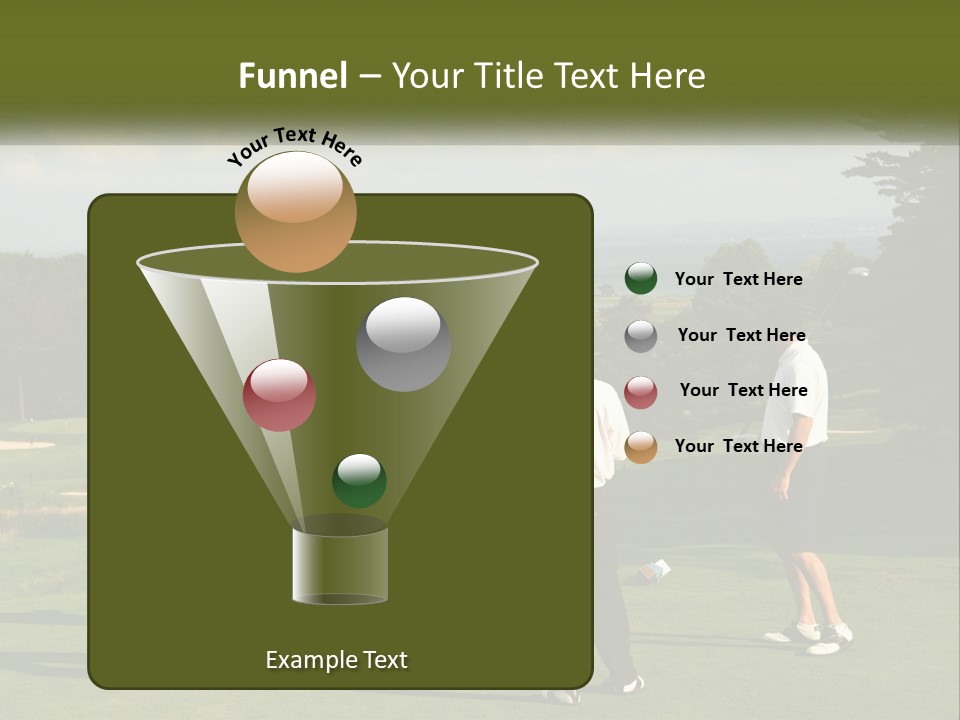 Men Play Golf PowerPoint Template