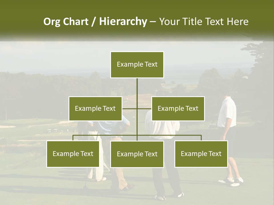 Men Play Golf PowerPoint Template