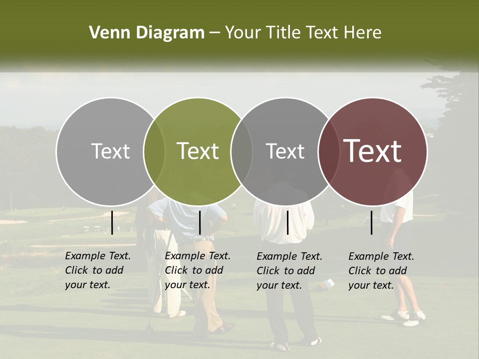 Men Play Golf PowerPoint Template