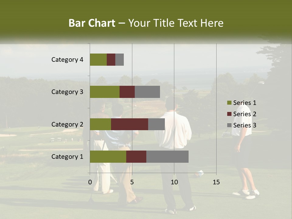 Men Play Golf PowerPoint Template