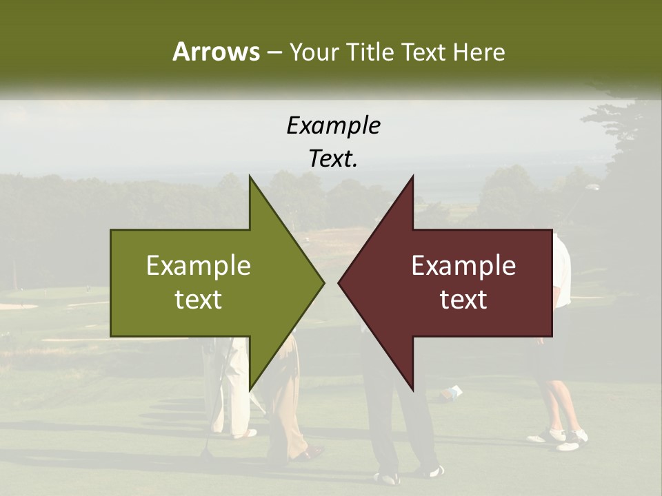 Men Play Golf PowerPoint Template
