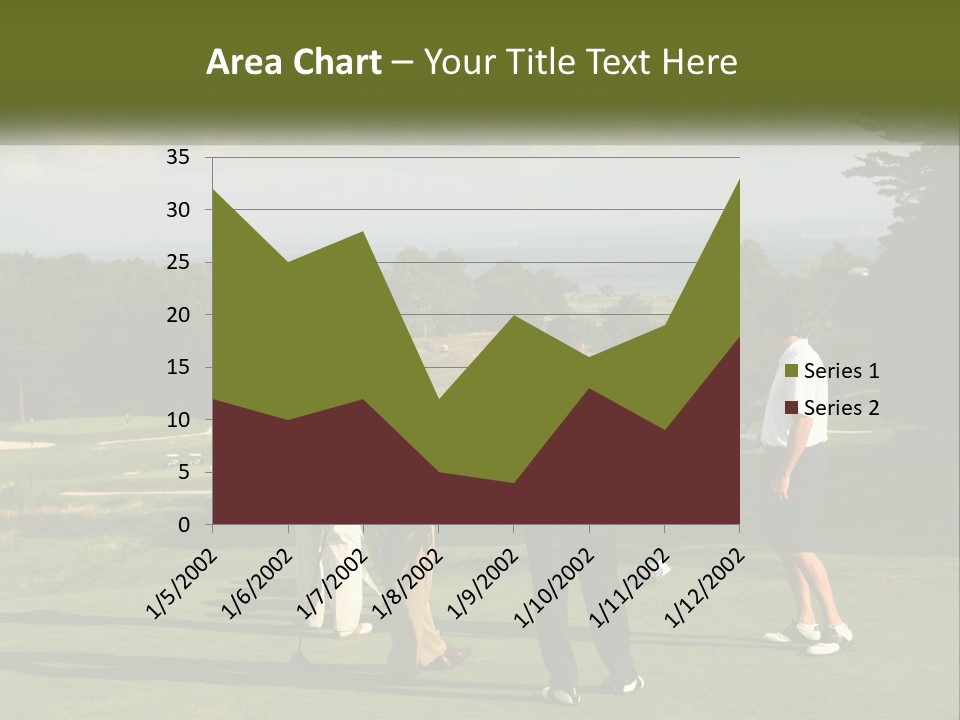 Men Play Golf PowerPoint Template