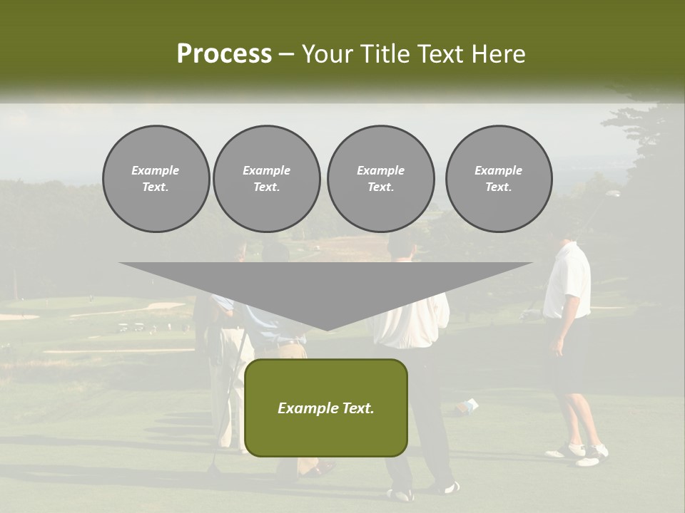 Men Play Golf PowerPoint Template
