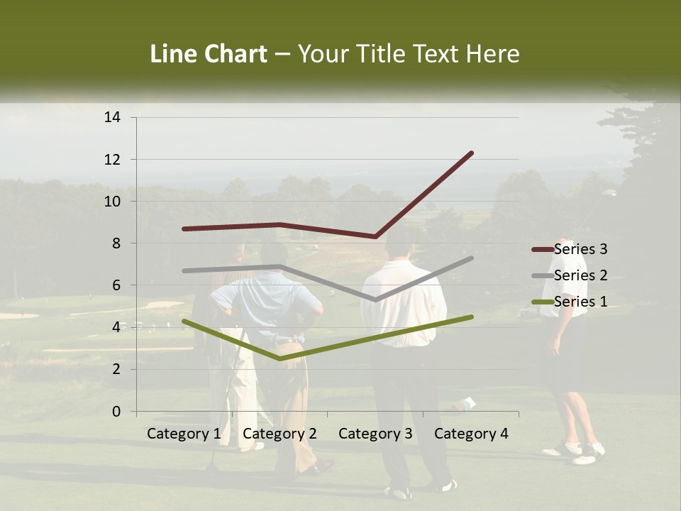 Men Play Golf PowerPoint Template