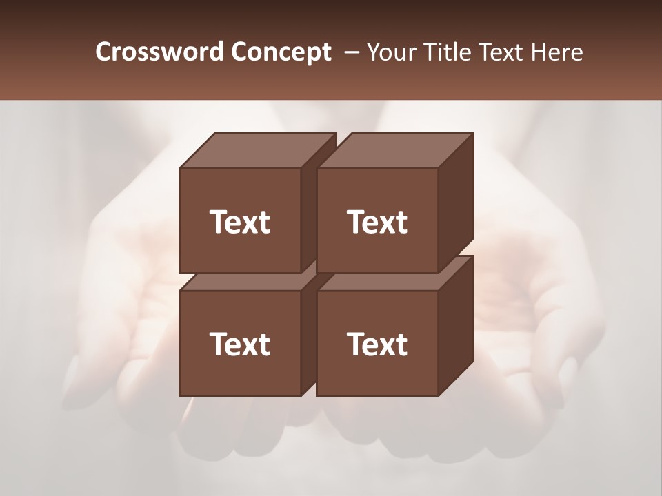 Fire In The Hands PowerPoint Template