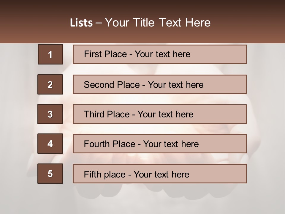 Fire In The Hands PowerPoint Template