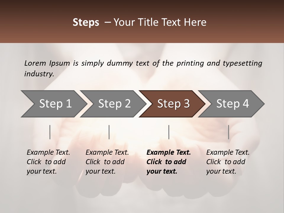 Fire In The Hands PowerPoint Template