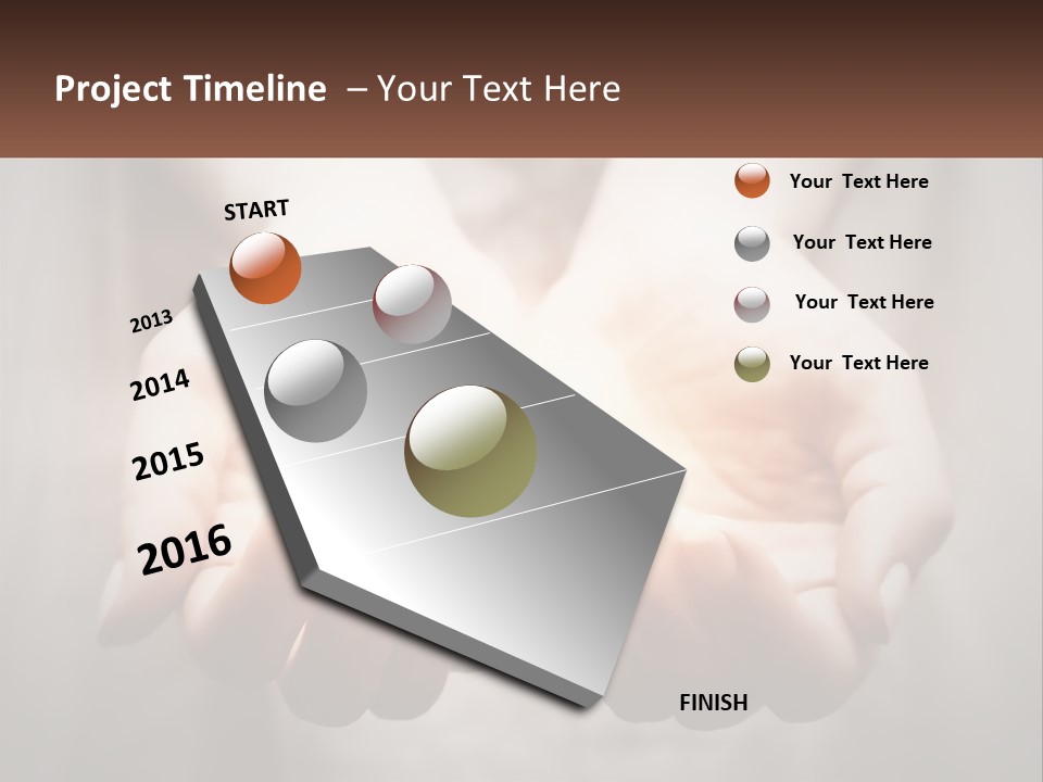 Fire In The Hands PowerPoint Template