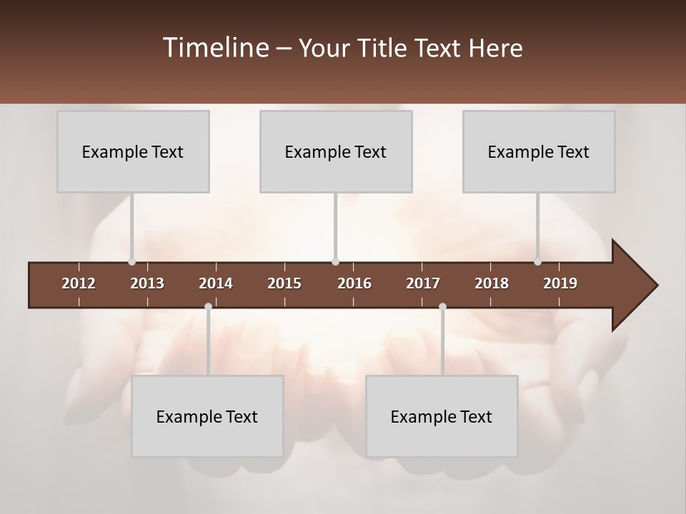 Fire In The Hands PowerPoint Template