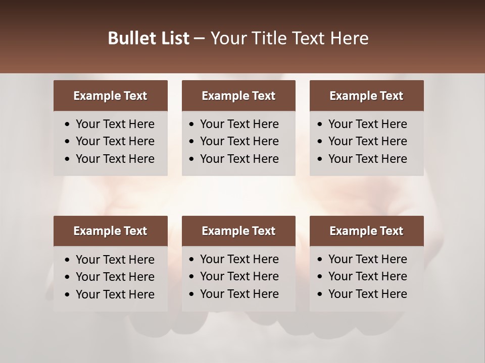 Fire In The Hands PowerPoint Template