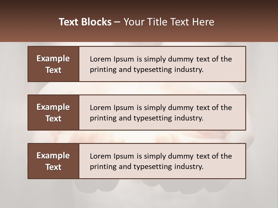 Fire In The Hands PowerPoint Template