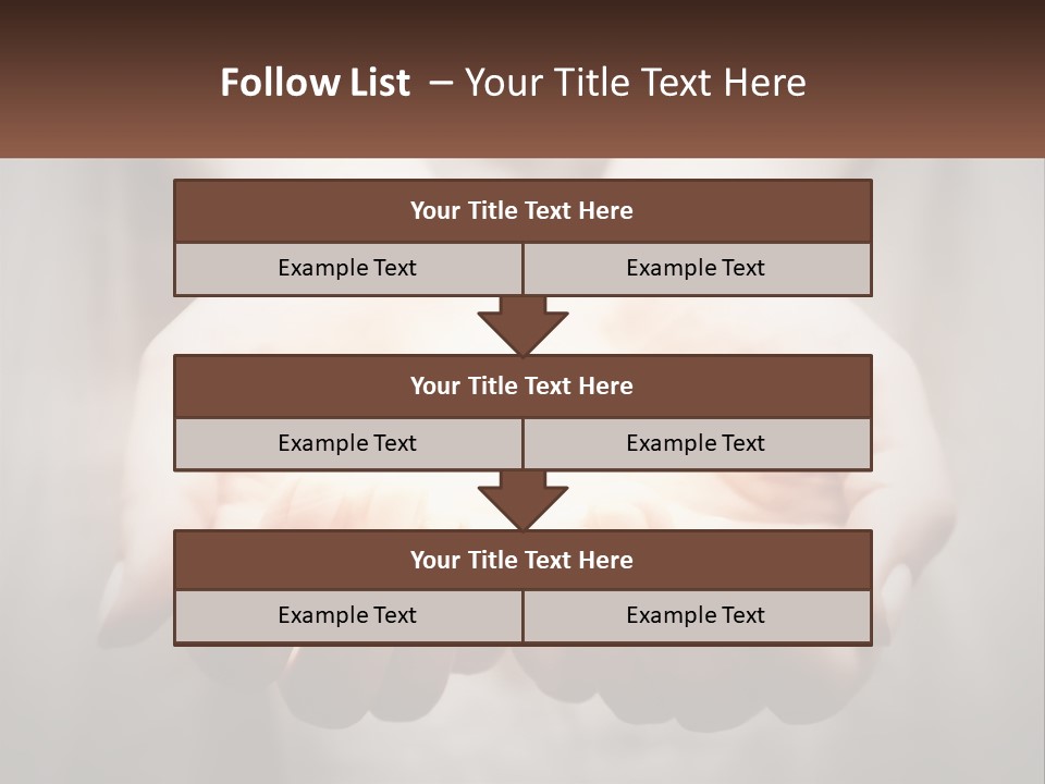 Fire In The Hands PowerPoint Template