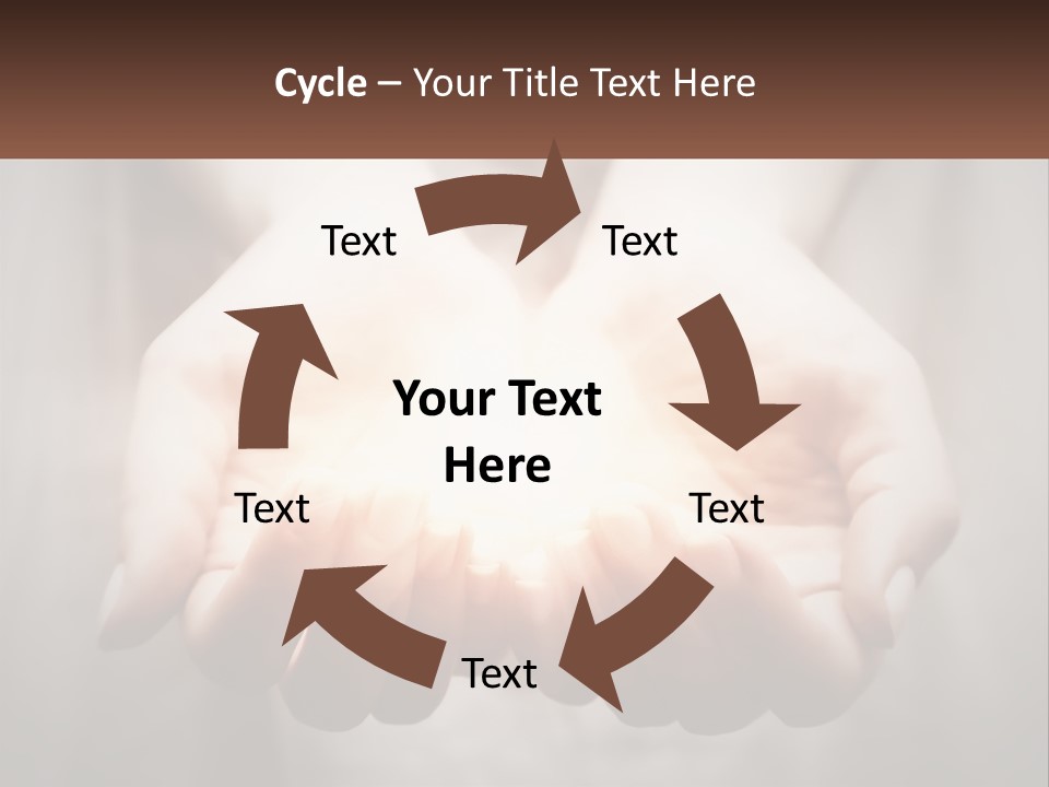 Fire In The Hands PowerPoint Template