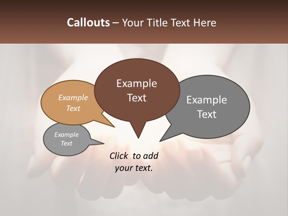 Fire In The Hands PowerPoint Template