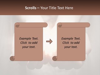 Fire In The Hands PowerPoint Template