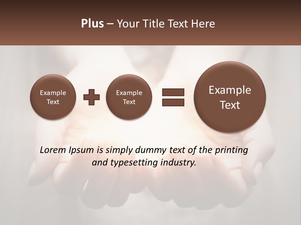 Fire In The Hands PowerPoint Template